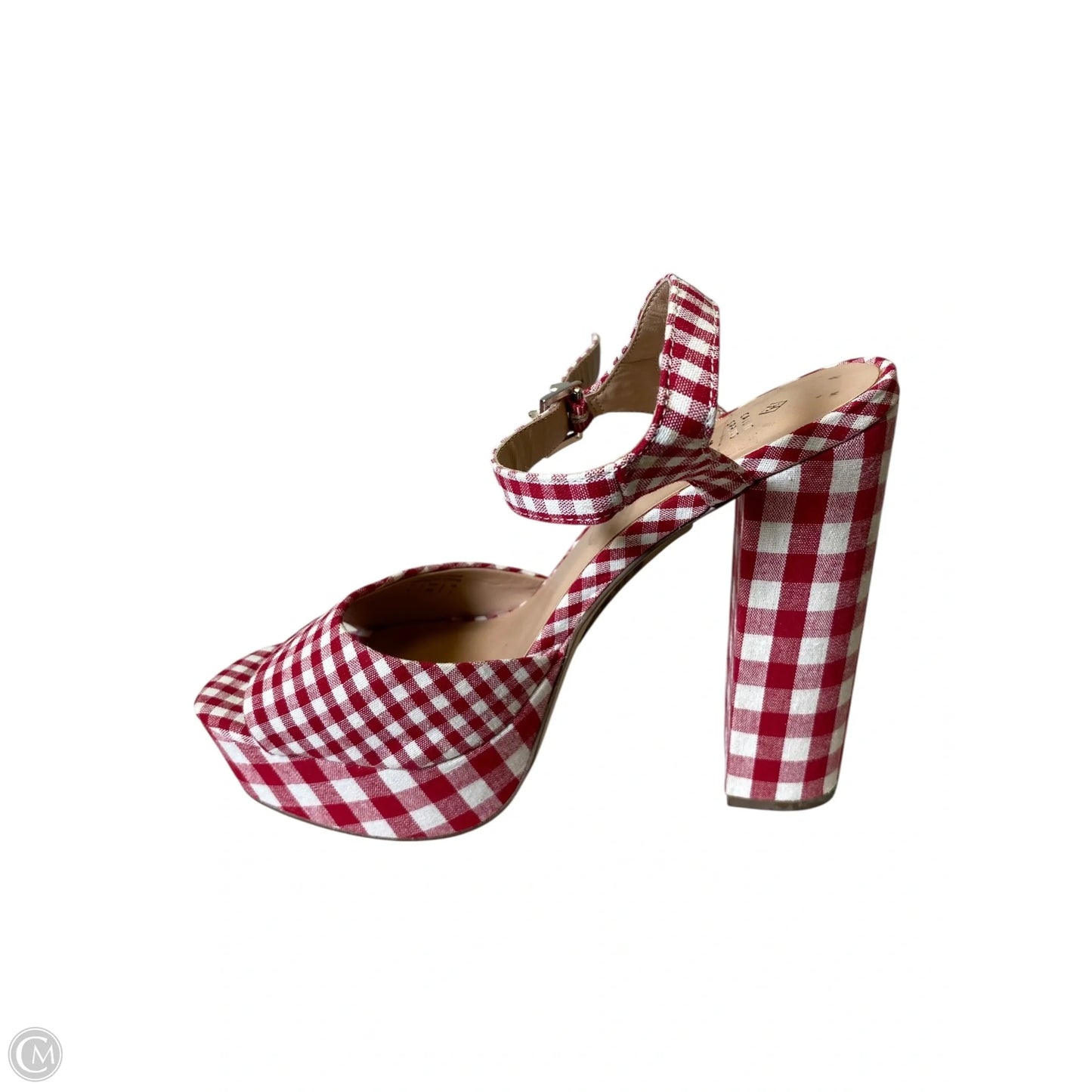 Shoes Heels Block By Call It Spring In Plaid Pattern, Size: 9