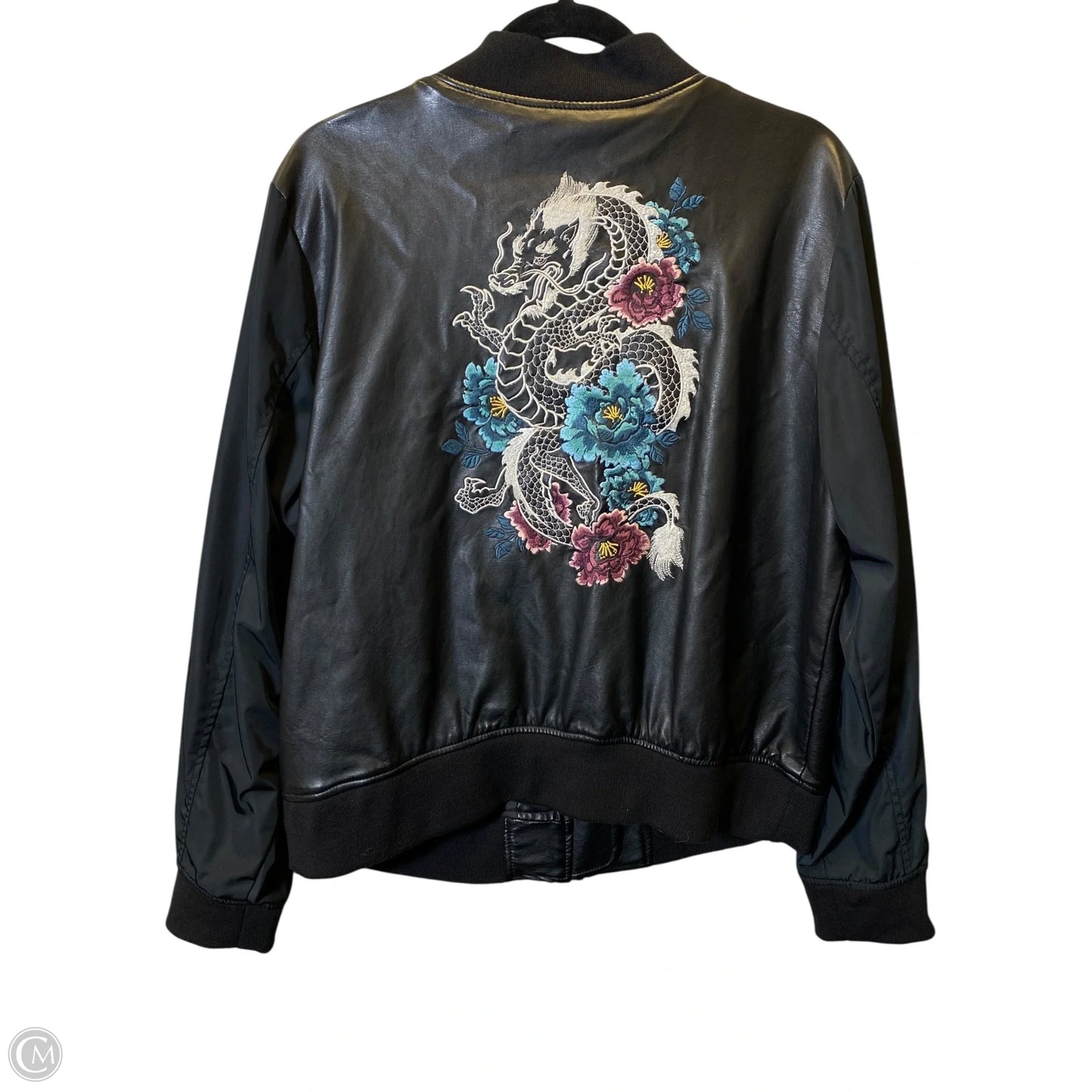 Jacket Leather By Torrid In Black, Size: 1x