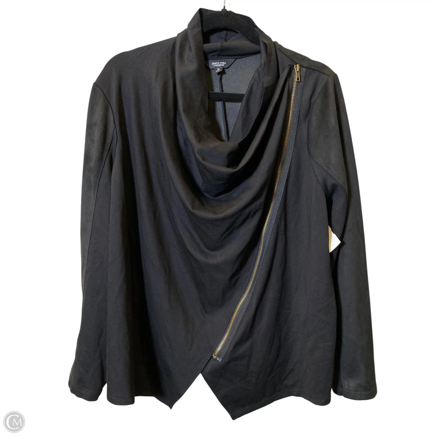 Jacket Other By Simply Vera In Black, Size: 1x