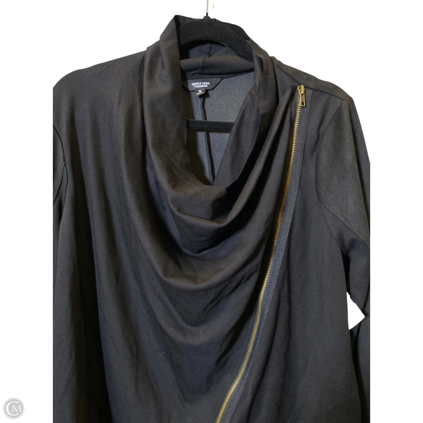 Jacket Other By Simply Vera In Black, Size: 1x