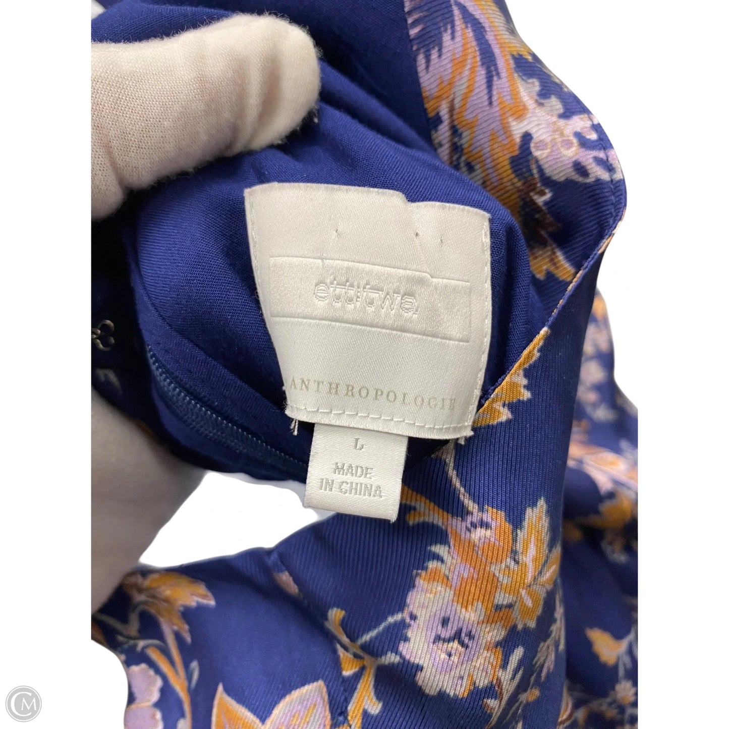 Jumpsuit By Anthropologie In Floral Print, Size: L