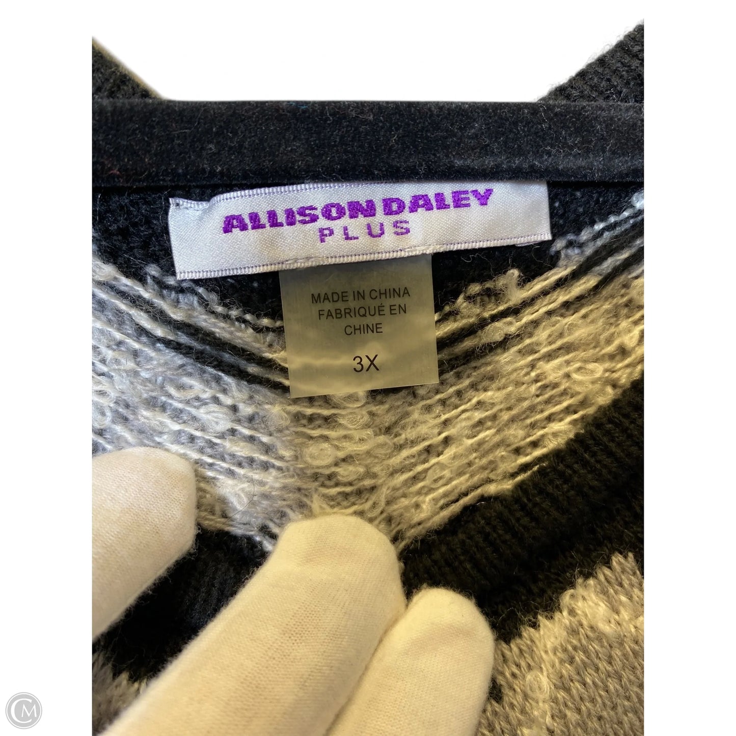 Sweater By Allison Daley In Multi-colored, Size: 3x