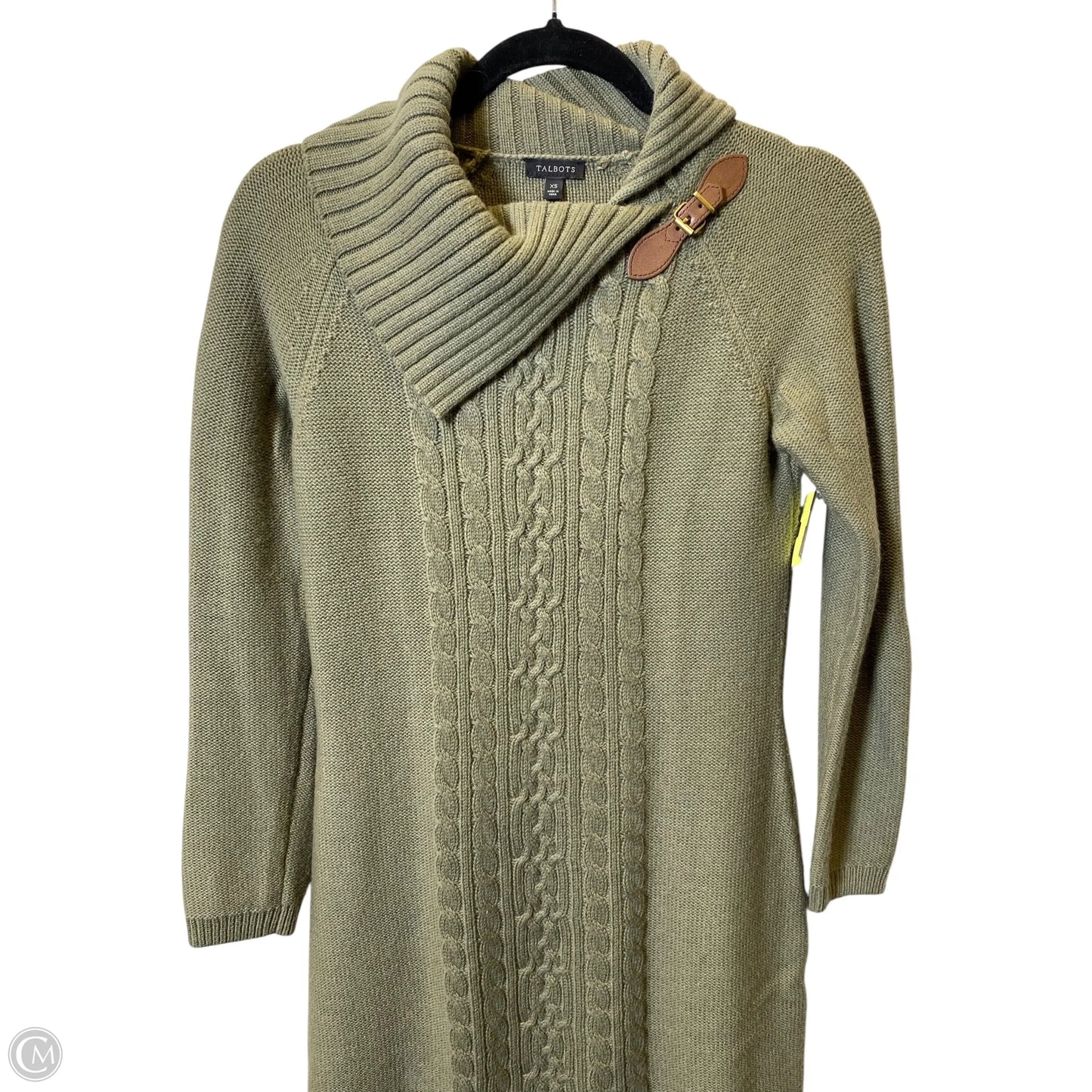 Dress Sweater By Talbots In Green, Size: Xs