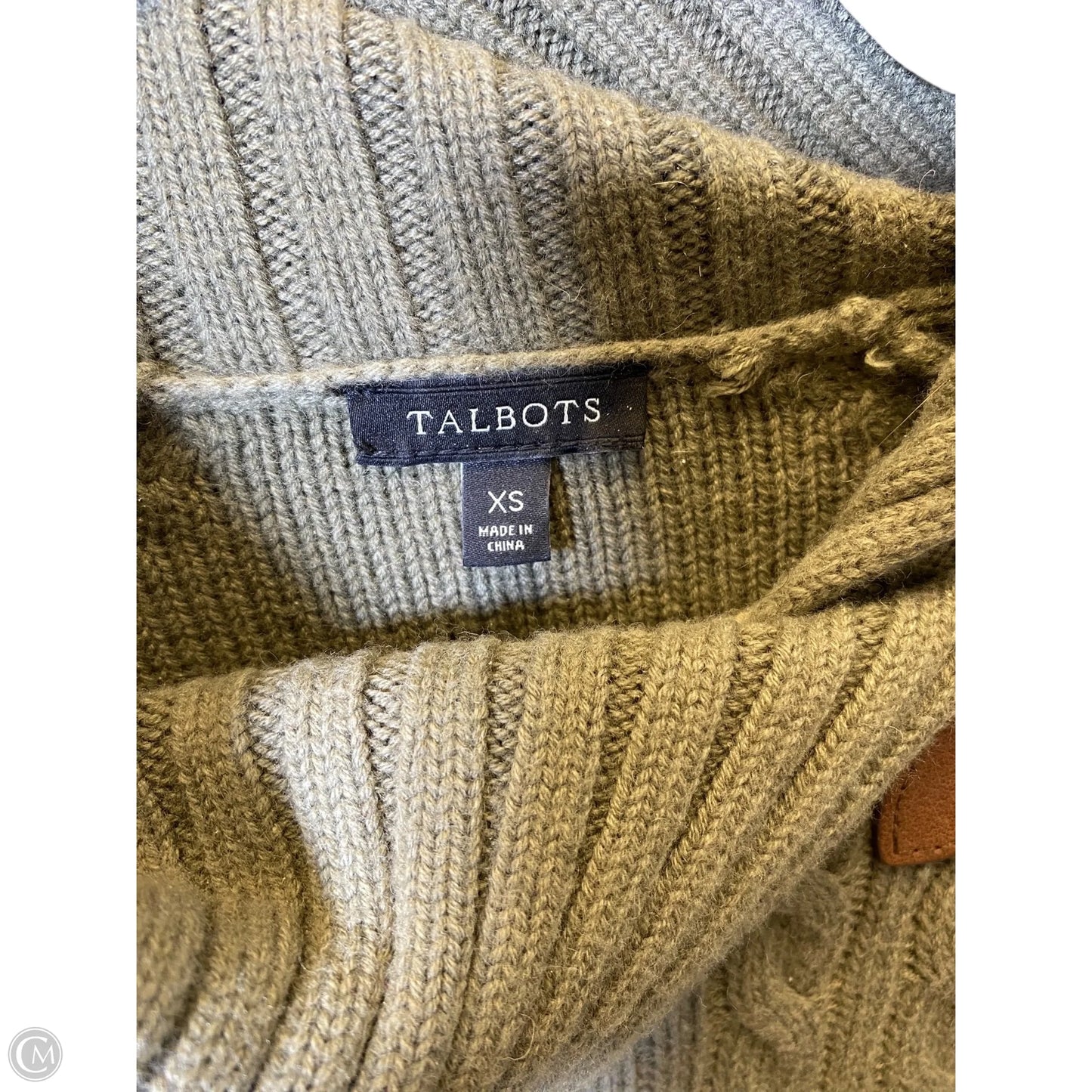 Dress Sweater By Talbots In Green, Size: Xs