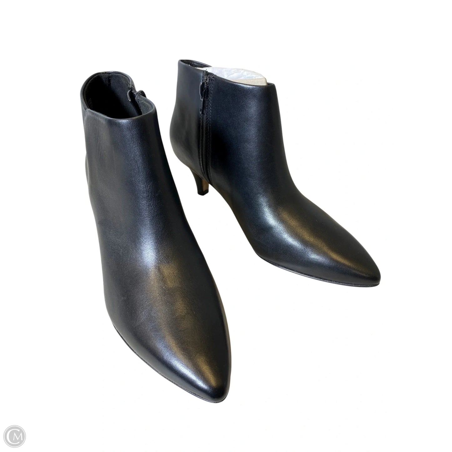 Boots Ankle Heels By Clarks In Black, Size: 8.5