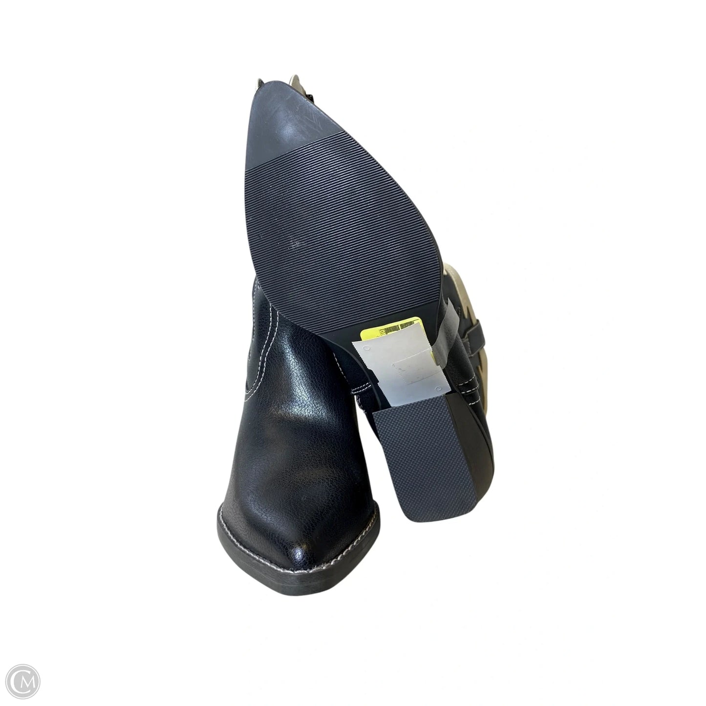 Boots Western By Clothes Mentor In Black & White, Size: 6.5