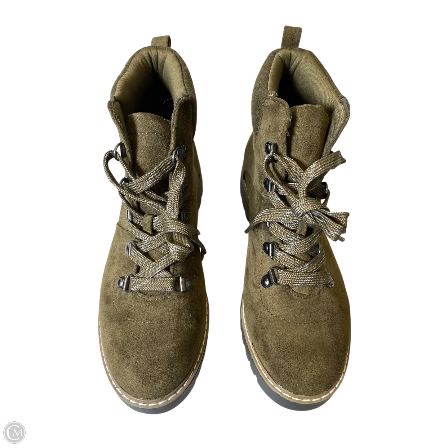 Boots Combat By Cliffs By White Mountain In Green, Size: 7.5