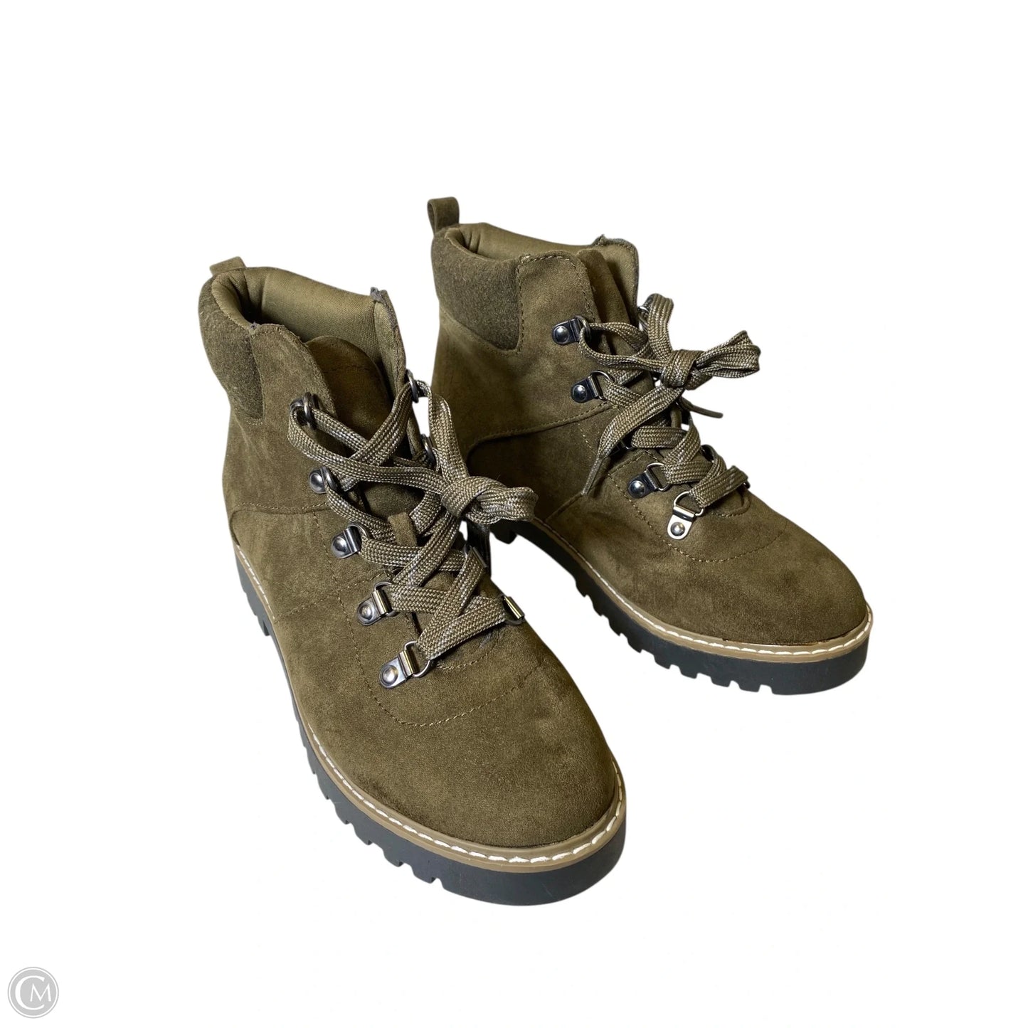 Boots Combat By Cliffs By White Mountain In Green, Size: 7.5