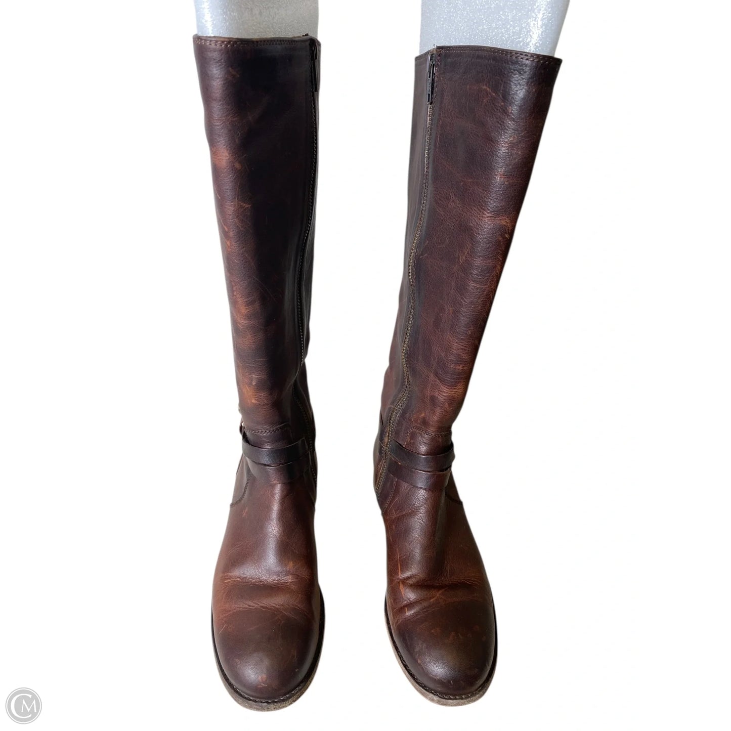 Boots Designer By Frye In Brown, Size: 7