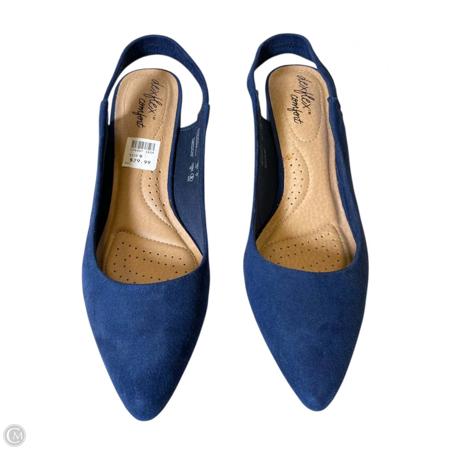 Shoes Heels Block By Dexflex In Navy, Size: 9