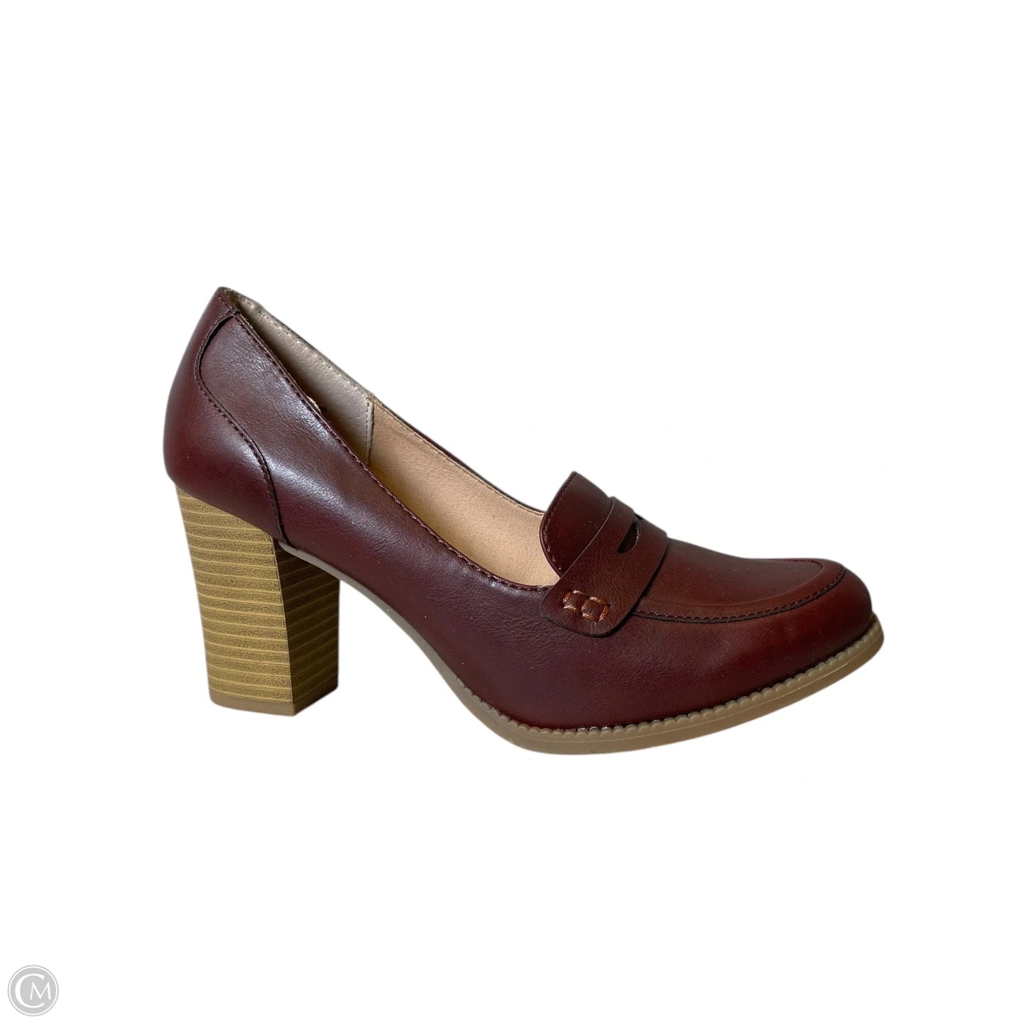 Shoes Heels Block By Sonoma In Maroon, Size: 8.5