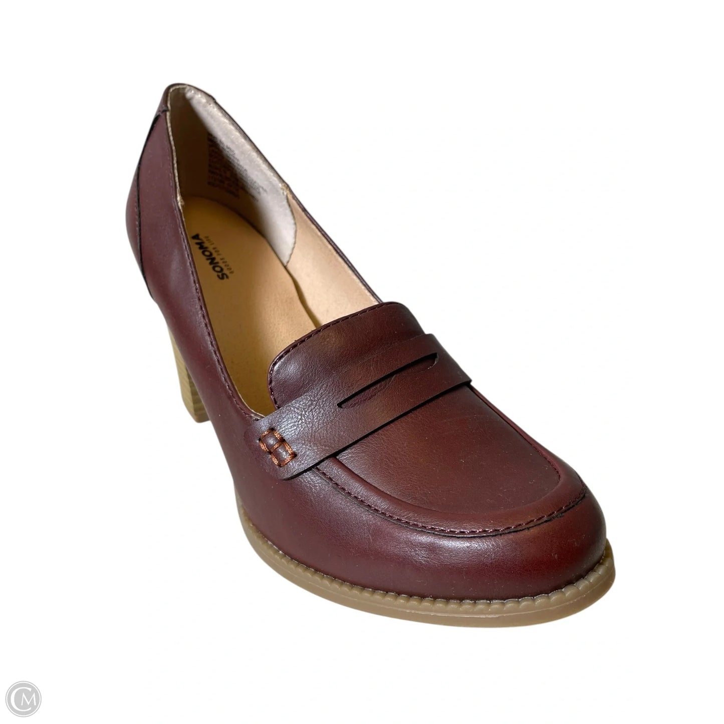 Shoes Heels Block By Sonoma In Maroon, Size: 8.5