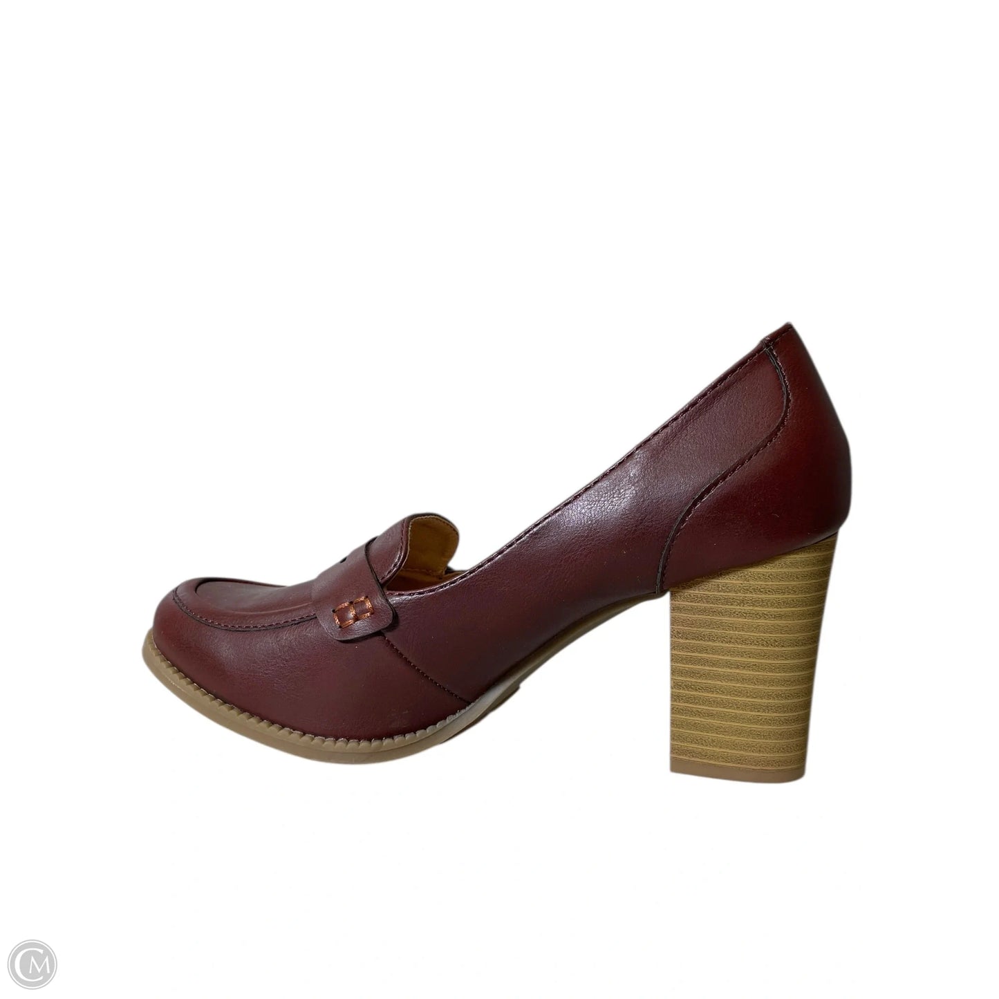 Shoes Heels Block By Sonoma In Maroon, Size: 8.5