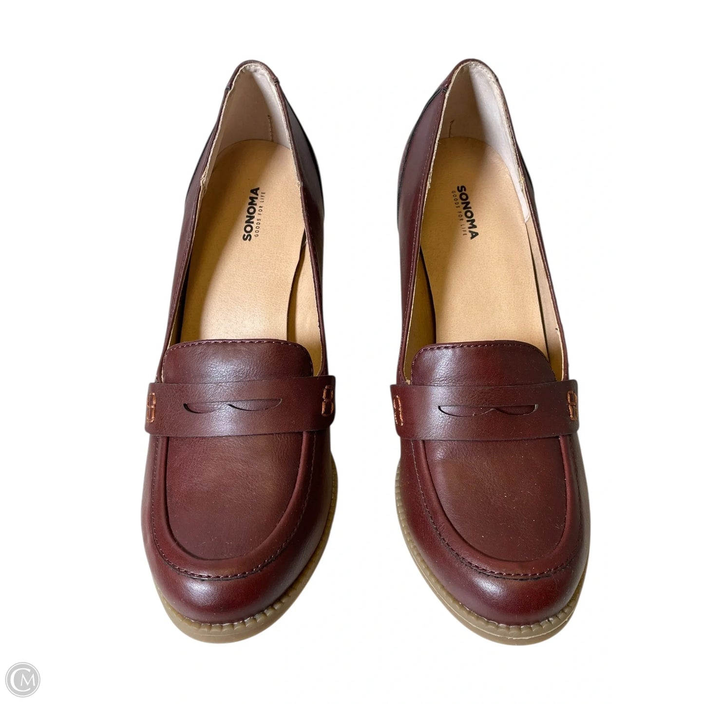 Shoes Heels Block By Sonoma In Maroon, Size: 8.5