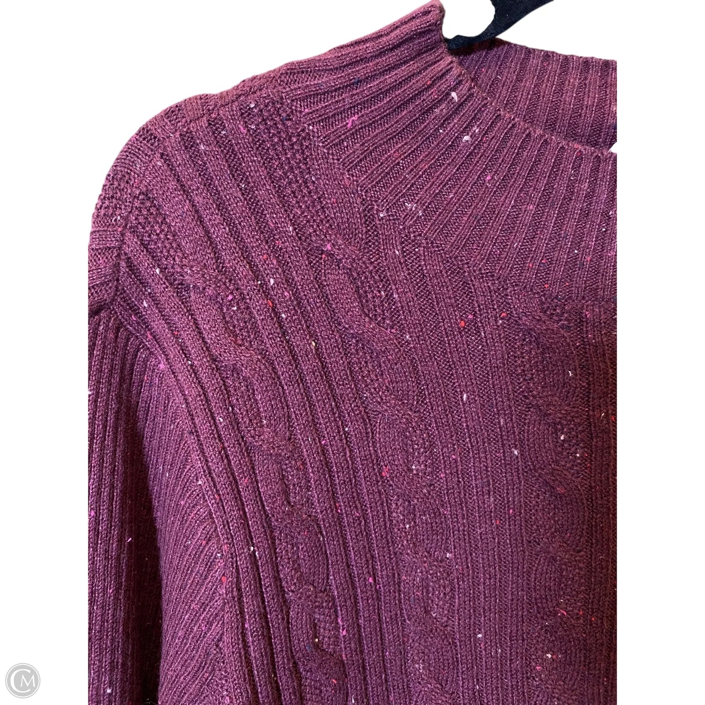 Sweater By Talbots In Maroon, Size: Xl