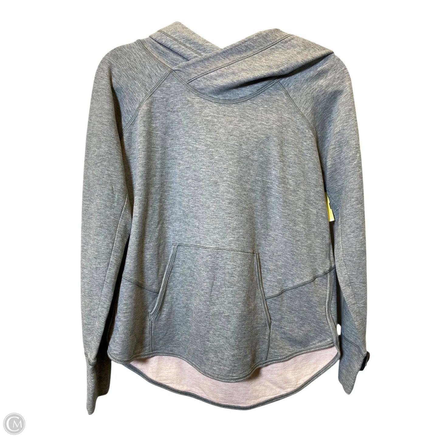 Sweatshirt Hoodie By Lululemon In Grey, Size: 10