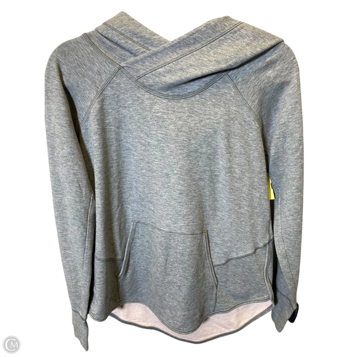 Sweatshirt Hoodie By Lululemon In Grey, Size: 10
