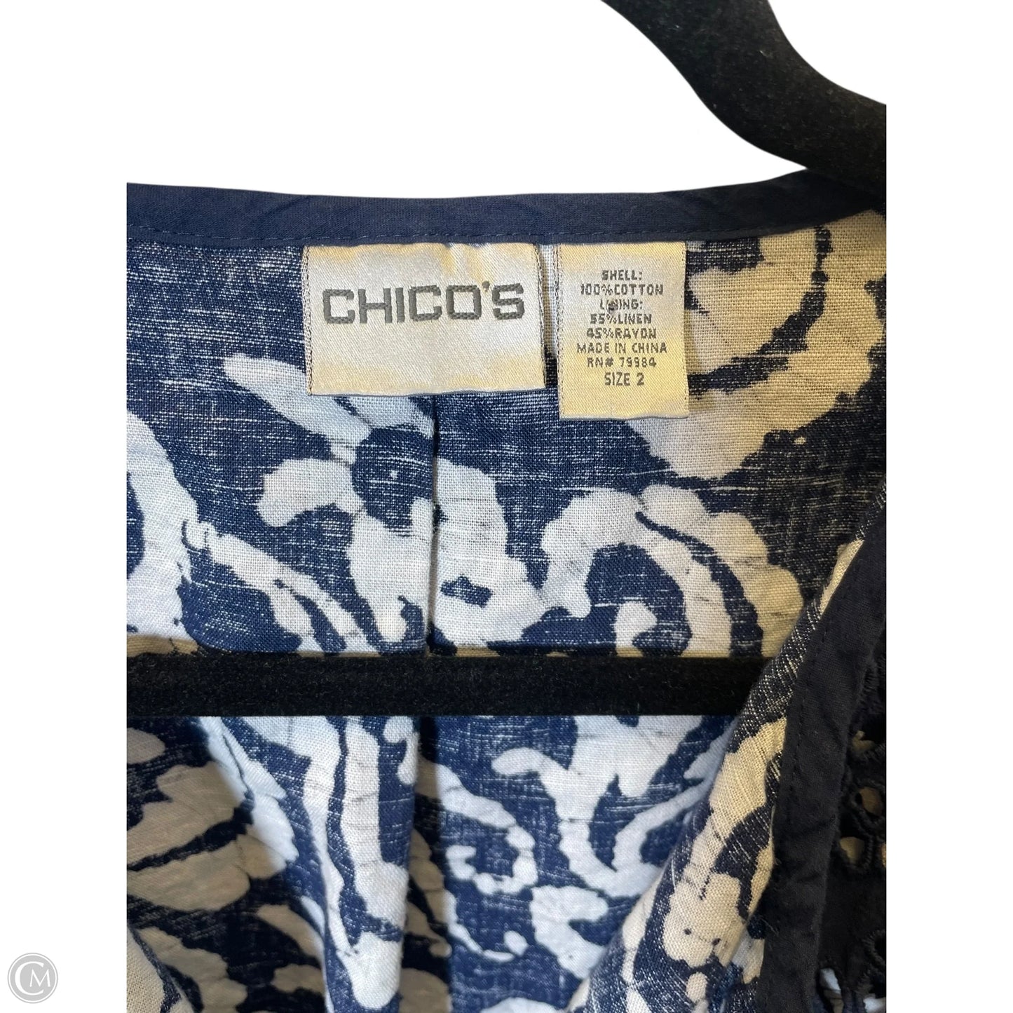 Cardigan By Chicos In Navy, Size: L