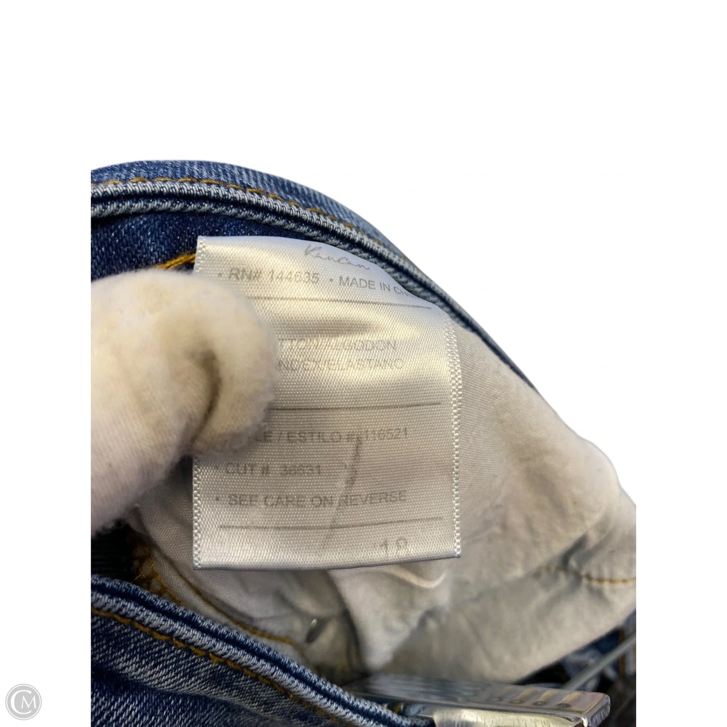 Jeans Straight By Kancan In Blue Denim, Size: 18