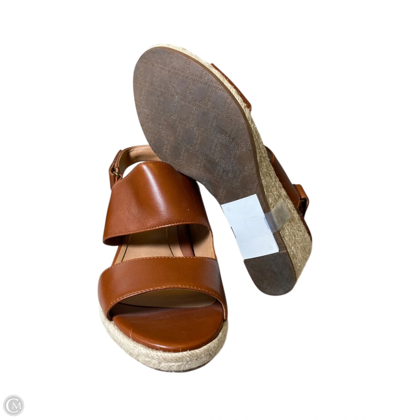 Sandals Heels Wedge By Vionic In Tan, Size: 10