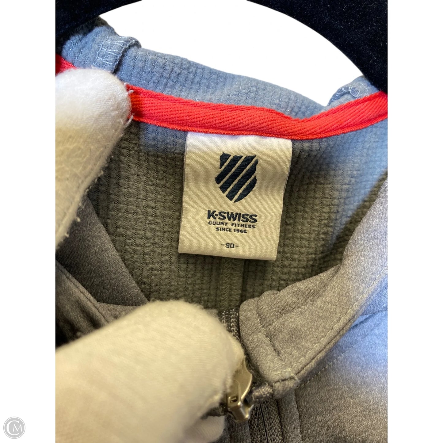 Jacket Other By K Swiss In Grey & Red, Size: S