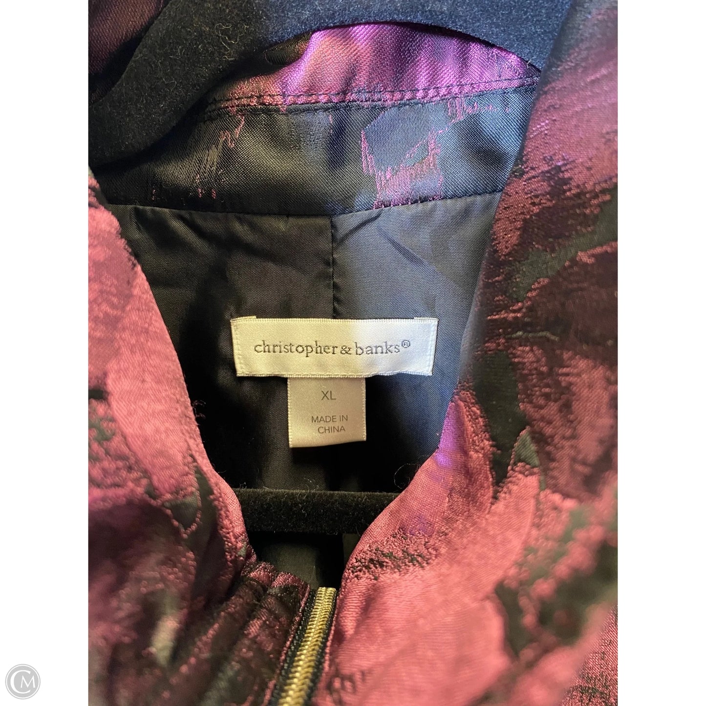 Vest Other By Christopher And Banks In Black & Pink, Size: Xl