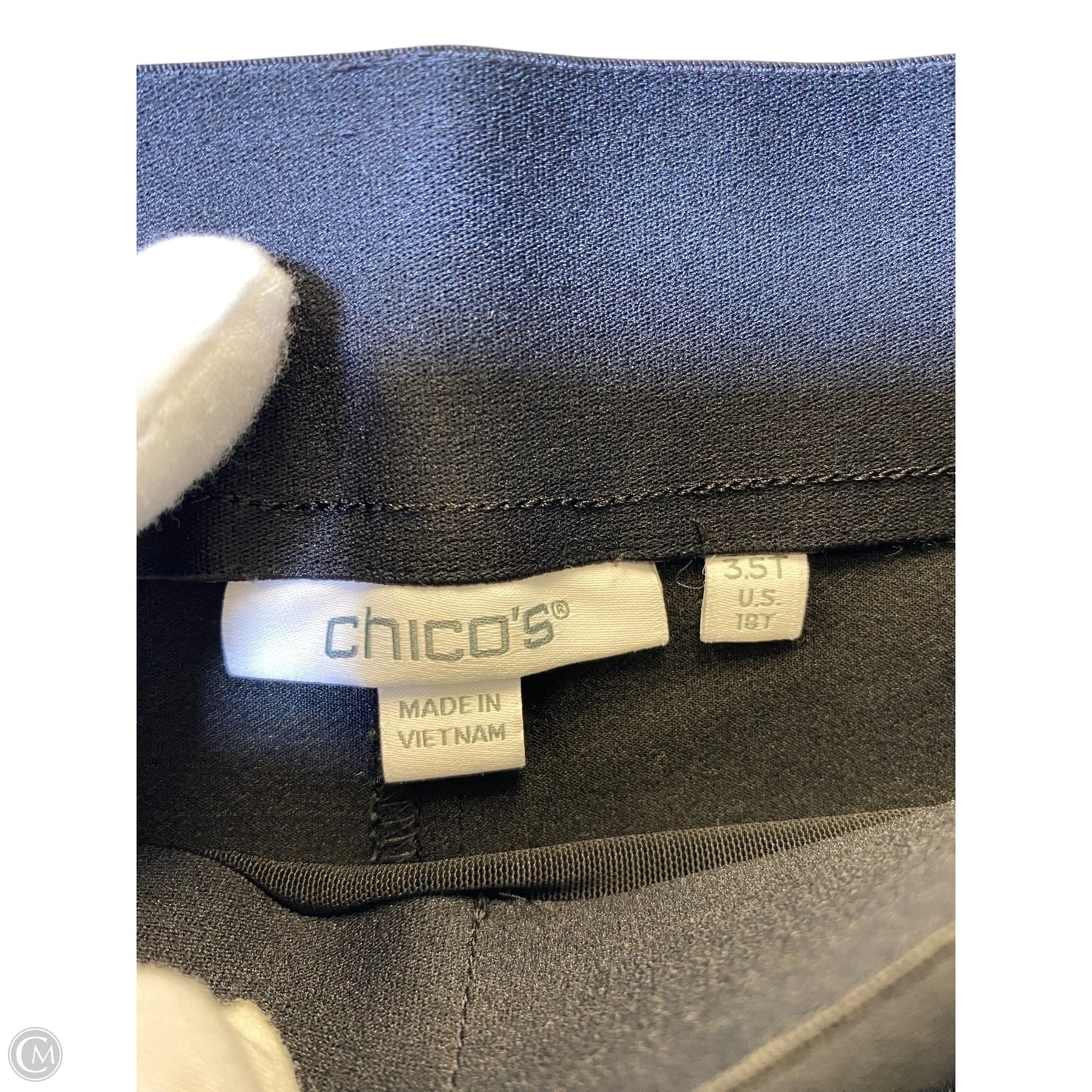 Pants Dress By Chicos In Black, Size: 18