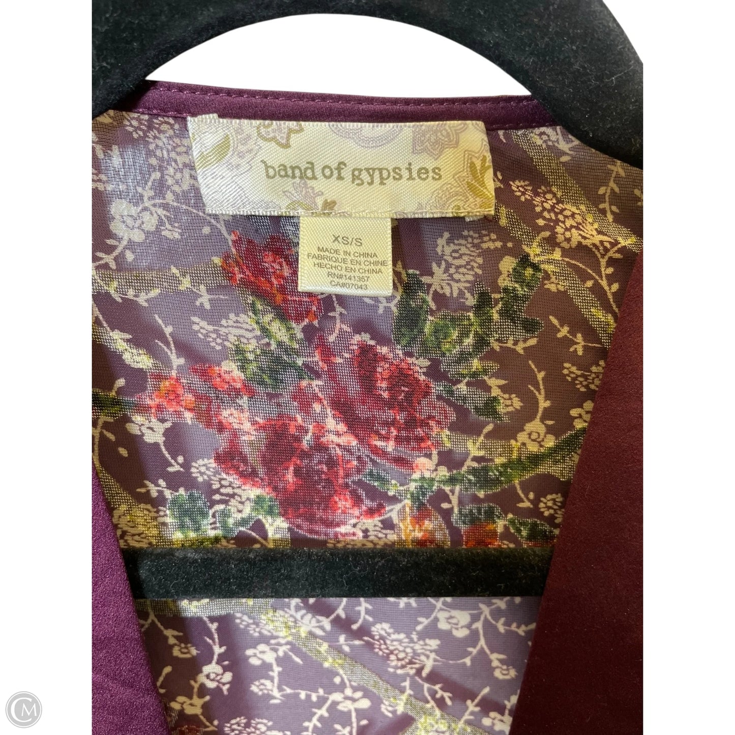 Cardigan By Band Of Gypsies In Floral Print, Size: Xs