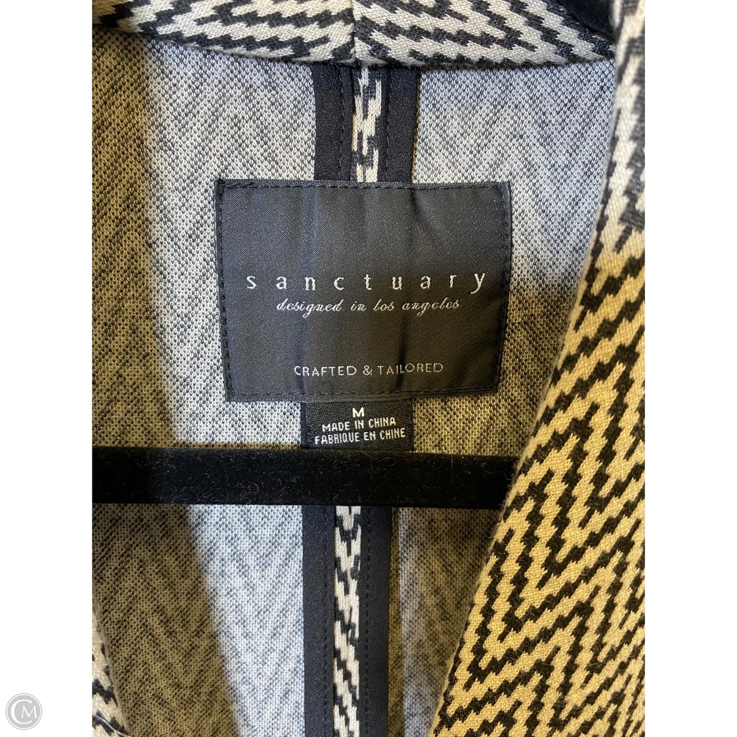 Blazer By Sanctuary In Black & Cream, Size: M