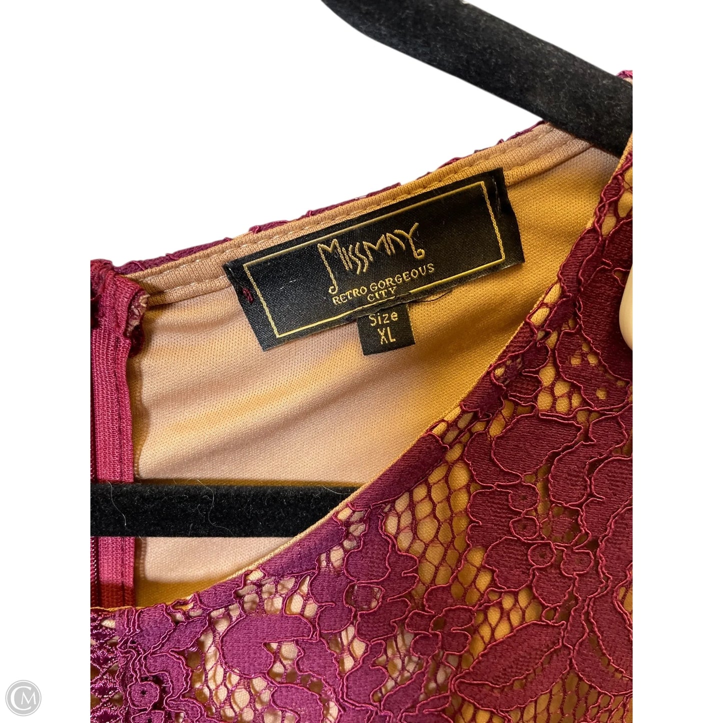 Dress Party Long By Clothes Mentor In Maroon, Size: Xl