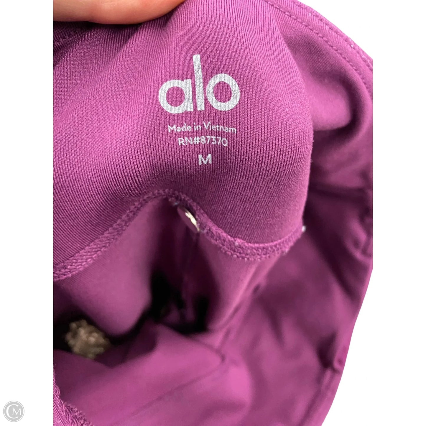 Athletic Leggings By Alo In Purple, Size: M