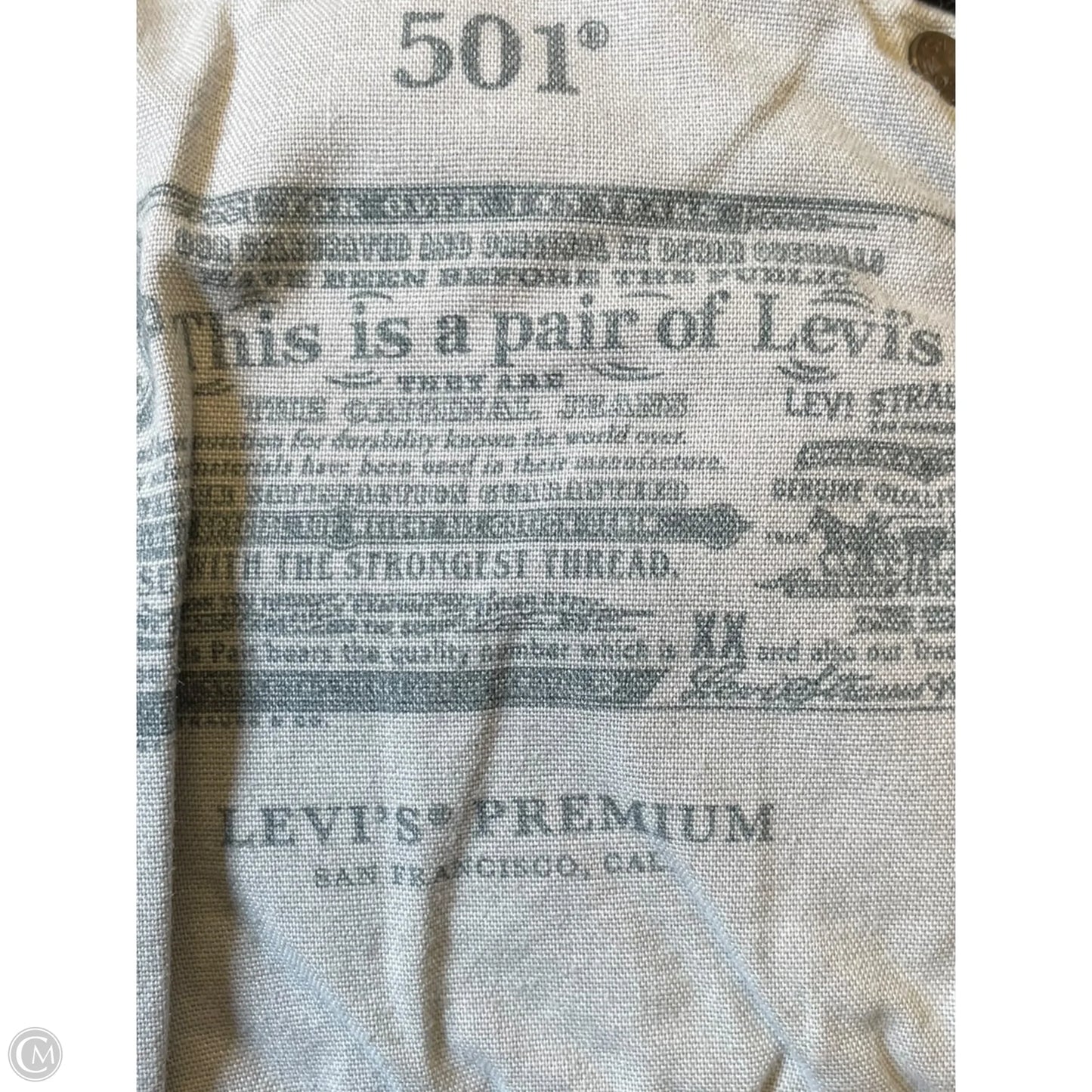 Shorts By Levis In Grey Denim, Size: 12