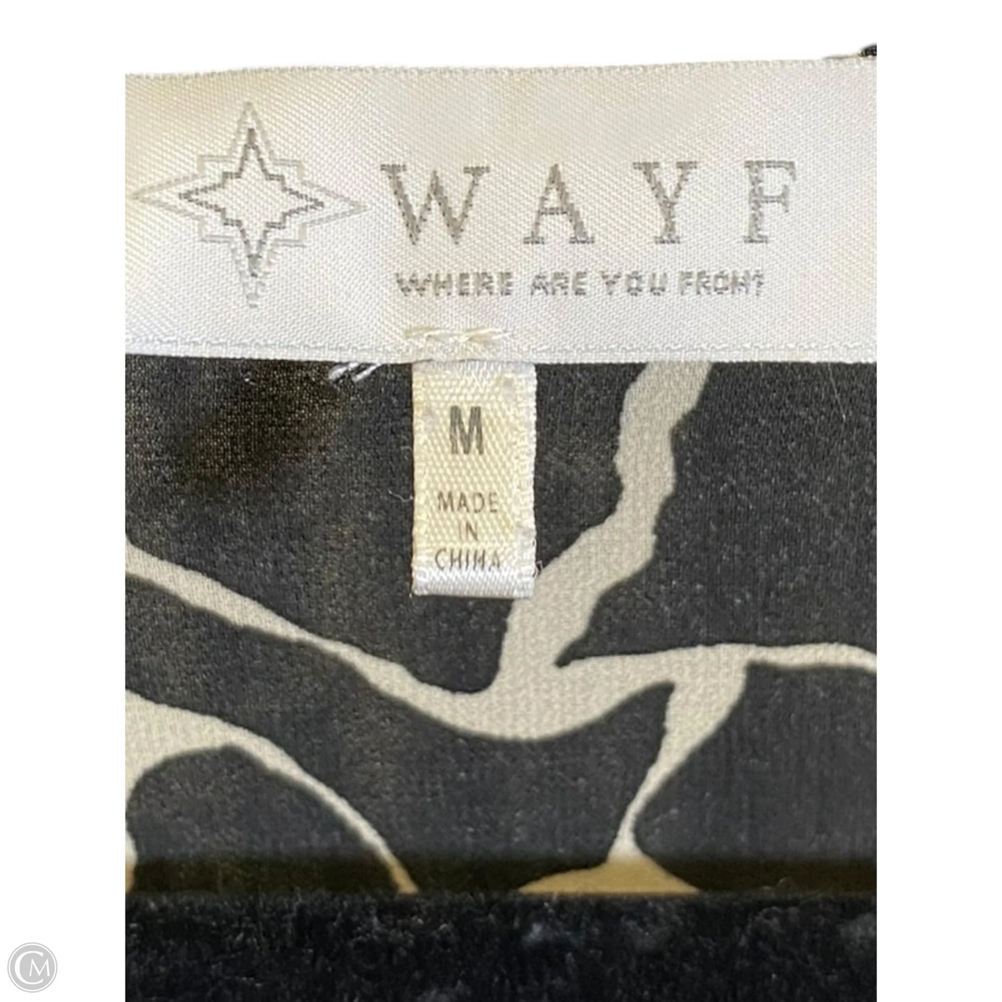 Dress Casual Midi By Wayf In Black & White, Size: M