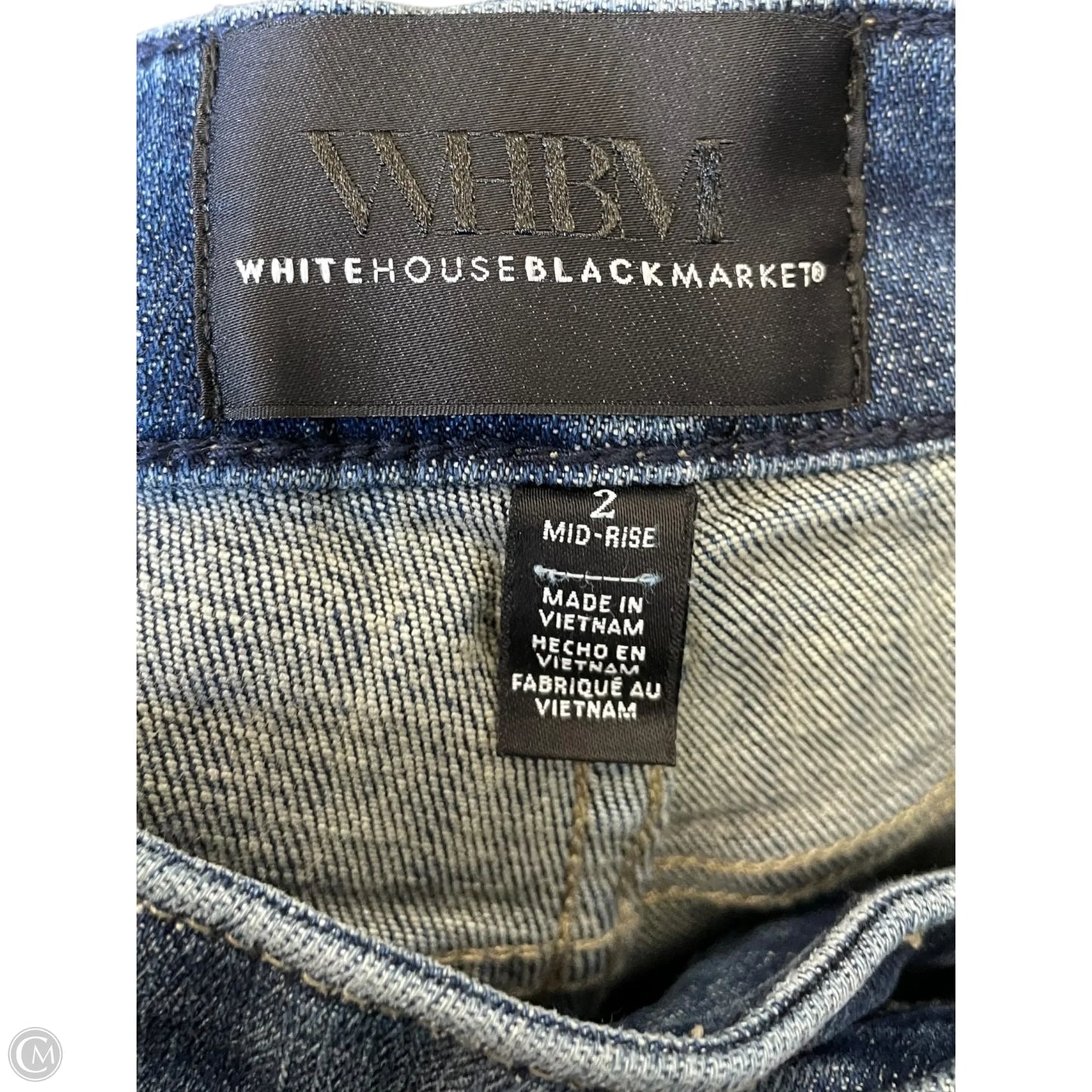 Jeans Boot Cut By White House Black Market In Blue Denim, Size: 2