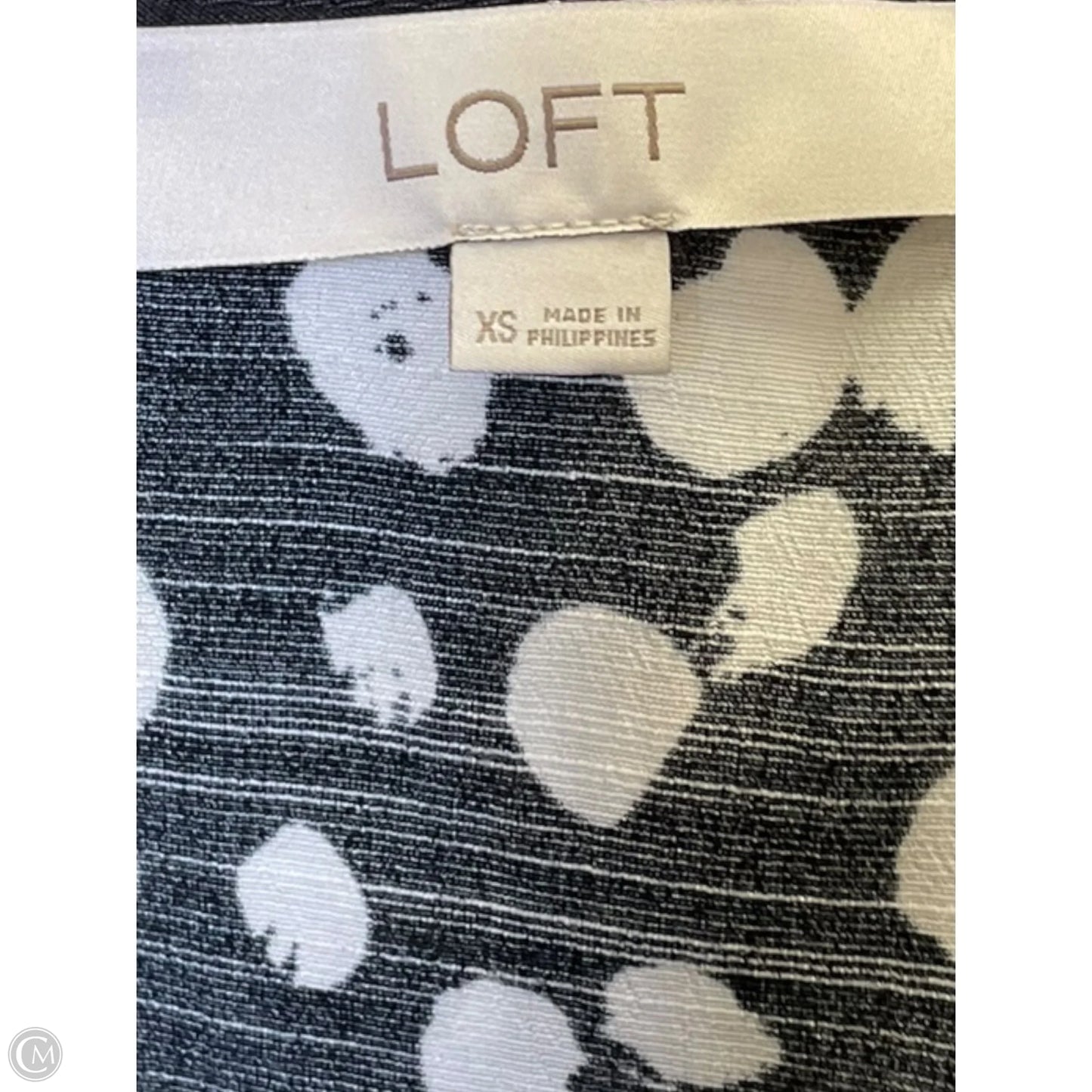 Dress Casual Midi By Loft In Black & White, Size: Xs