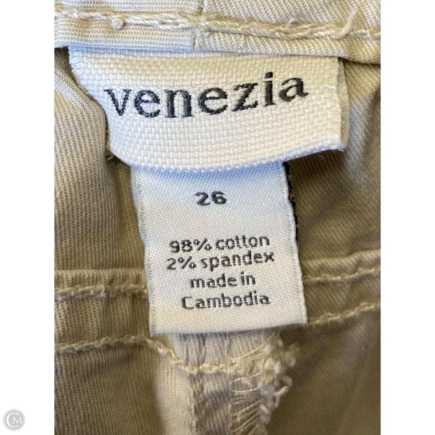 Capris By Venezia In Beige, Size: 26