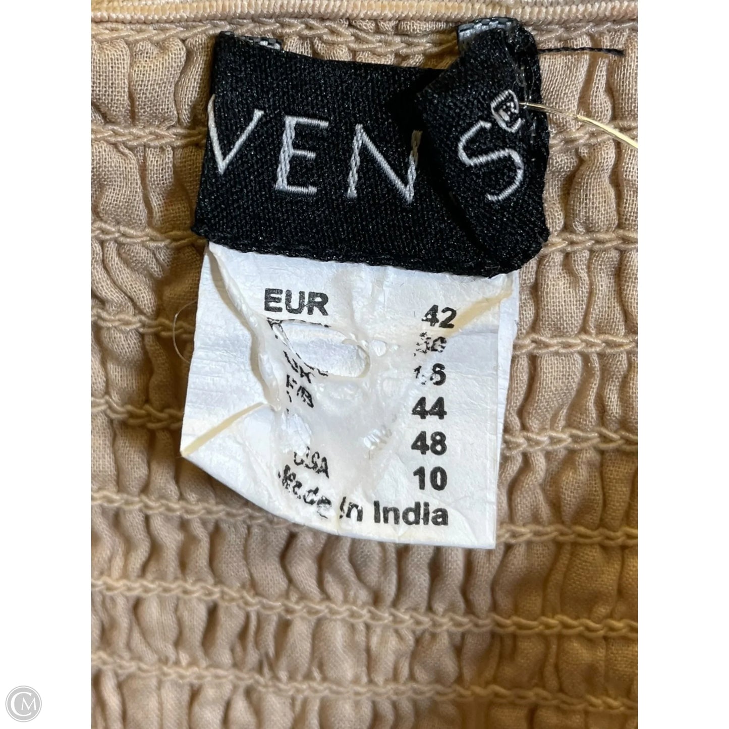 Dress Casual Midi By Venus In Beige, Size: M