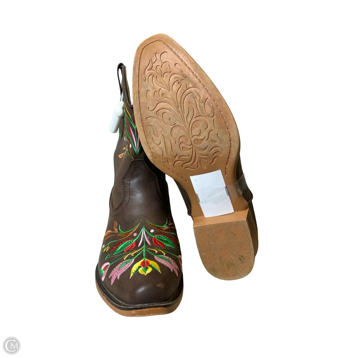 Boots Western By Clothes Mentor In Brown, Size: 10.5