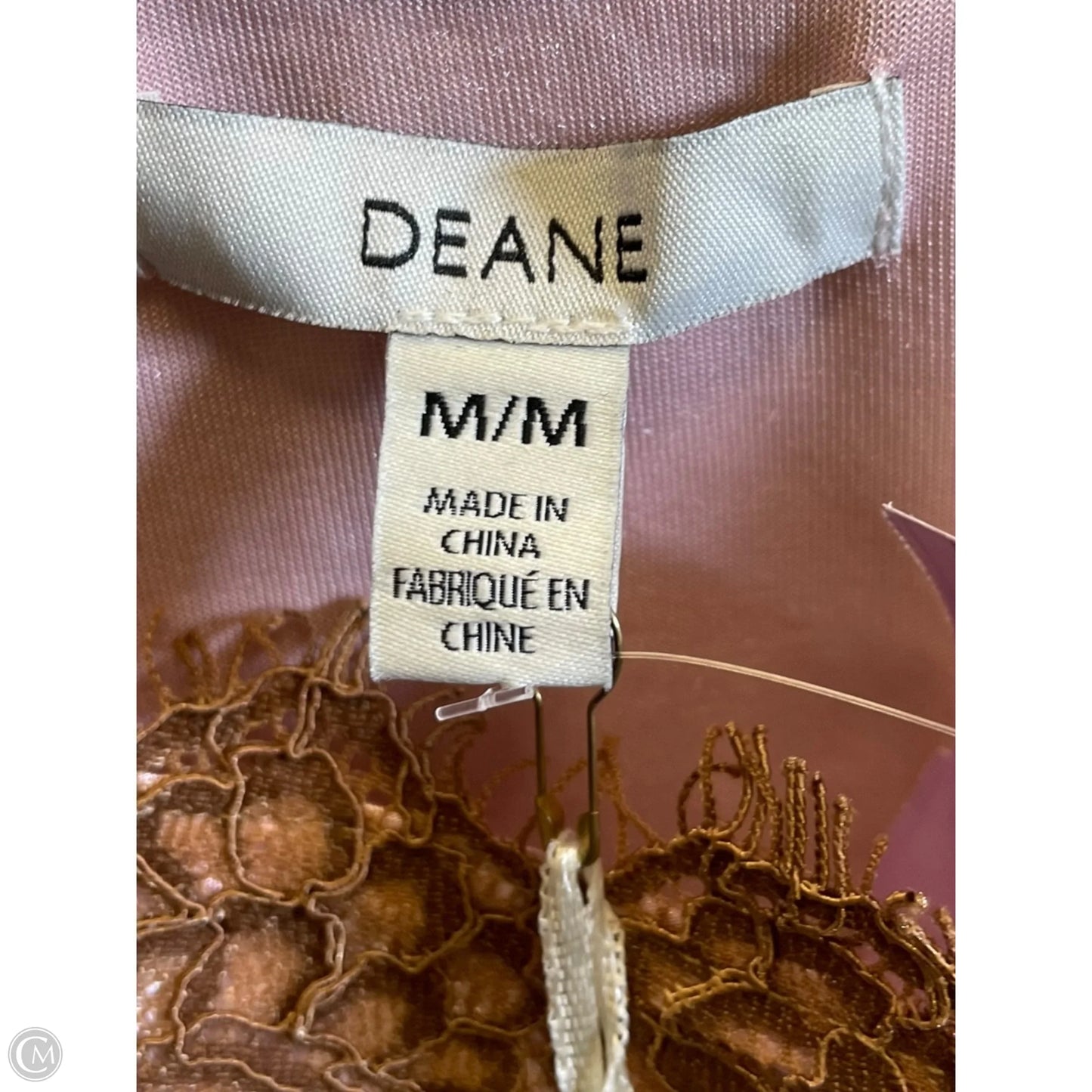 Blouse Sleeveless By Clothes Mentor In Brown & Pink, Size: M