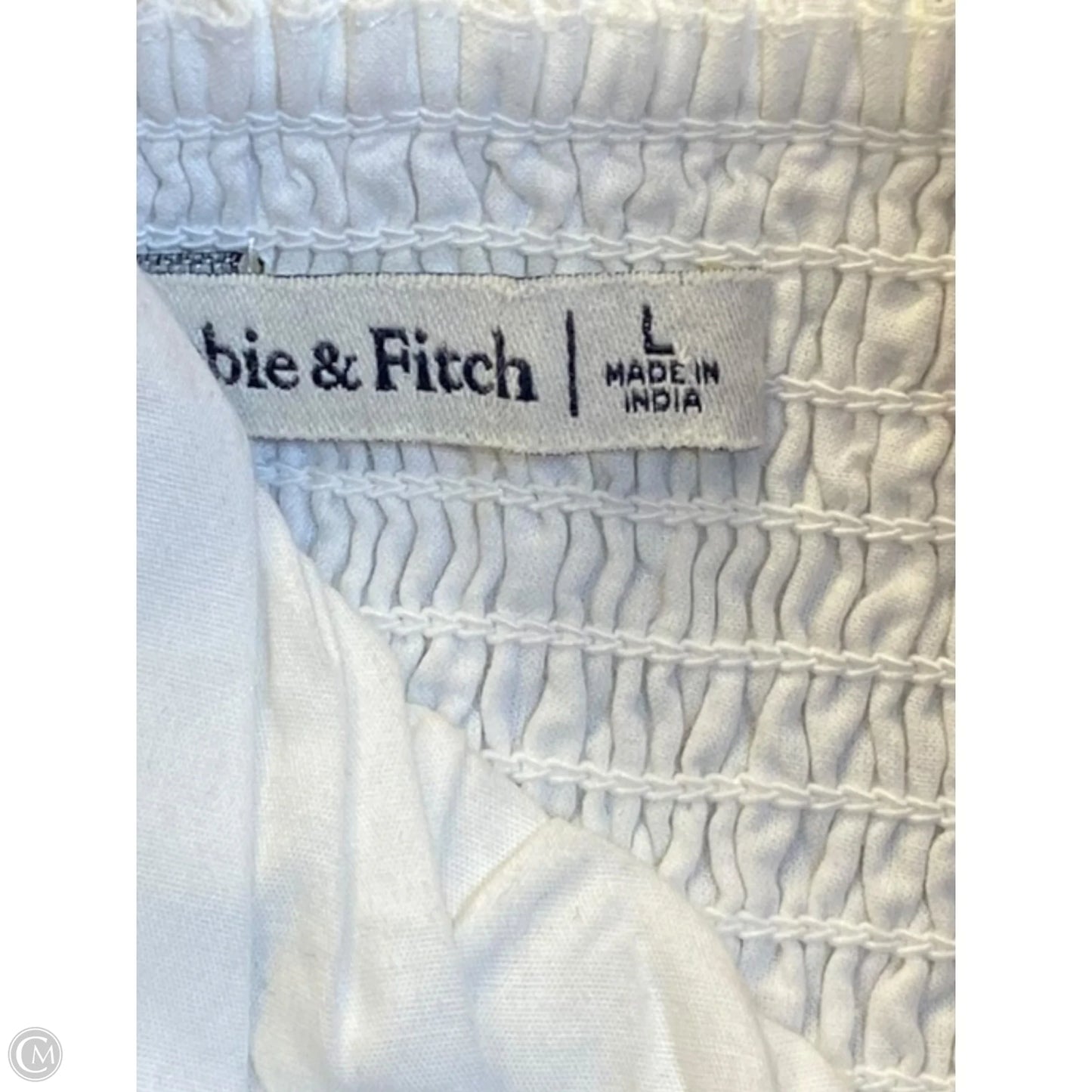 Blouse Sleeveless By Abercrombie And Fitch In White, Size: L