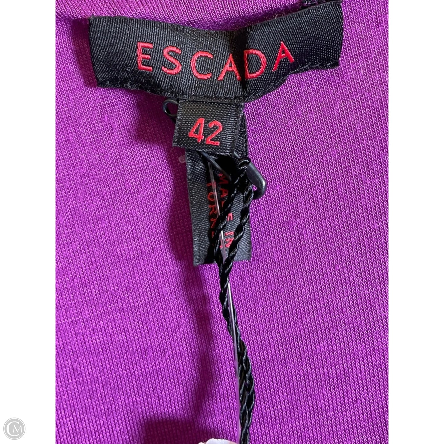 Blouse Designer By Escada In Purple, Size: 12