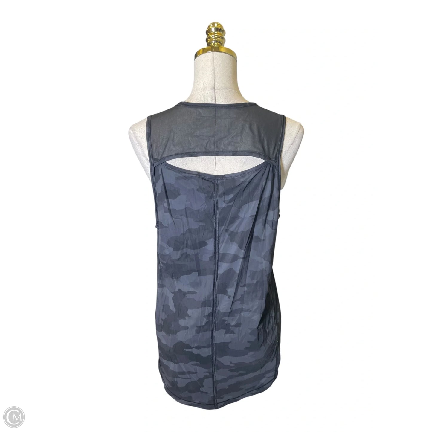 Athletic Tank Top By Lululemon In Camouflage Print, Size: L