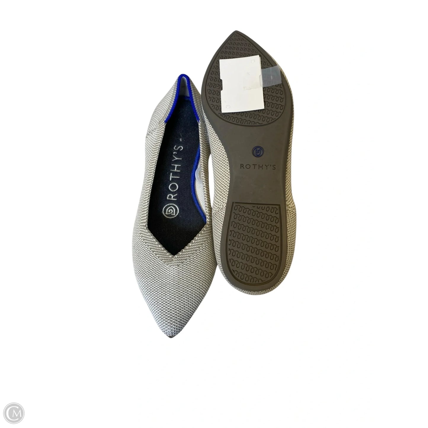Sandals Flats By Rothys In Blue & Grey, Size: 7.5