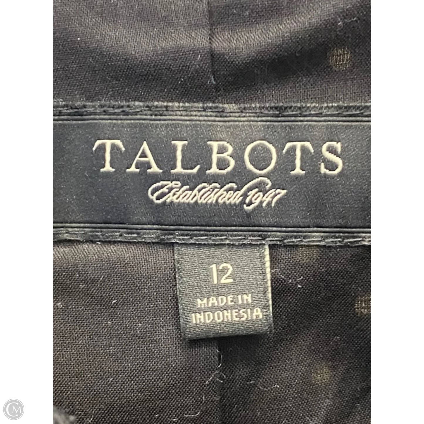 Blazer By Talbots In Polkadot Pattern, Size: L