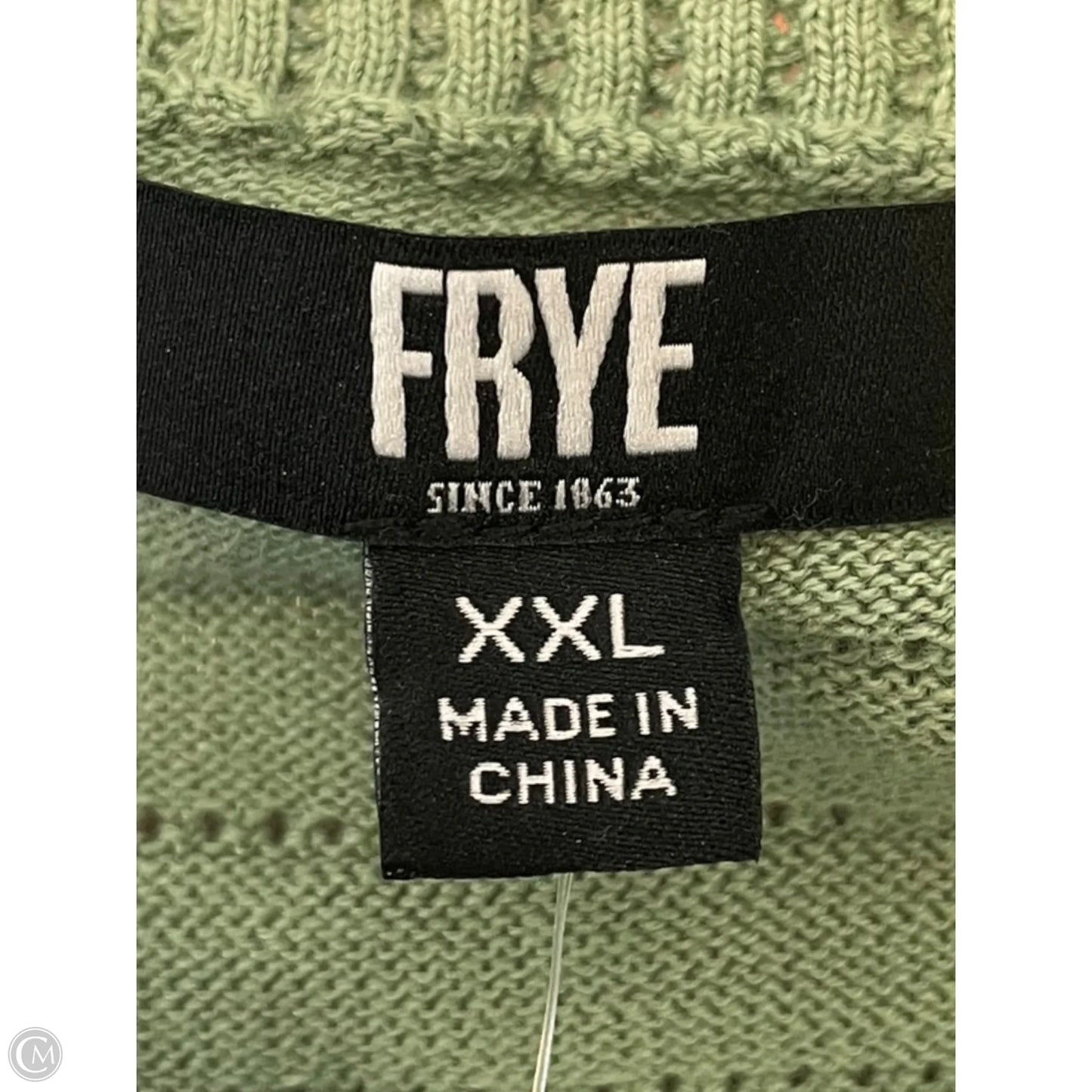 Sweater Designer By Frye In Green, Size: Xxl
