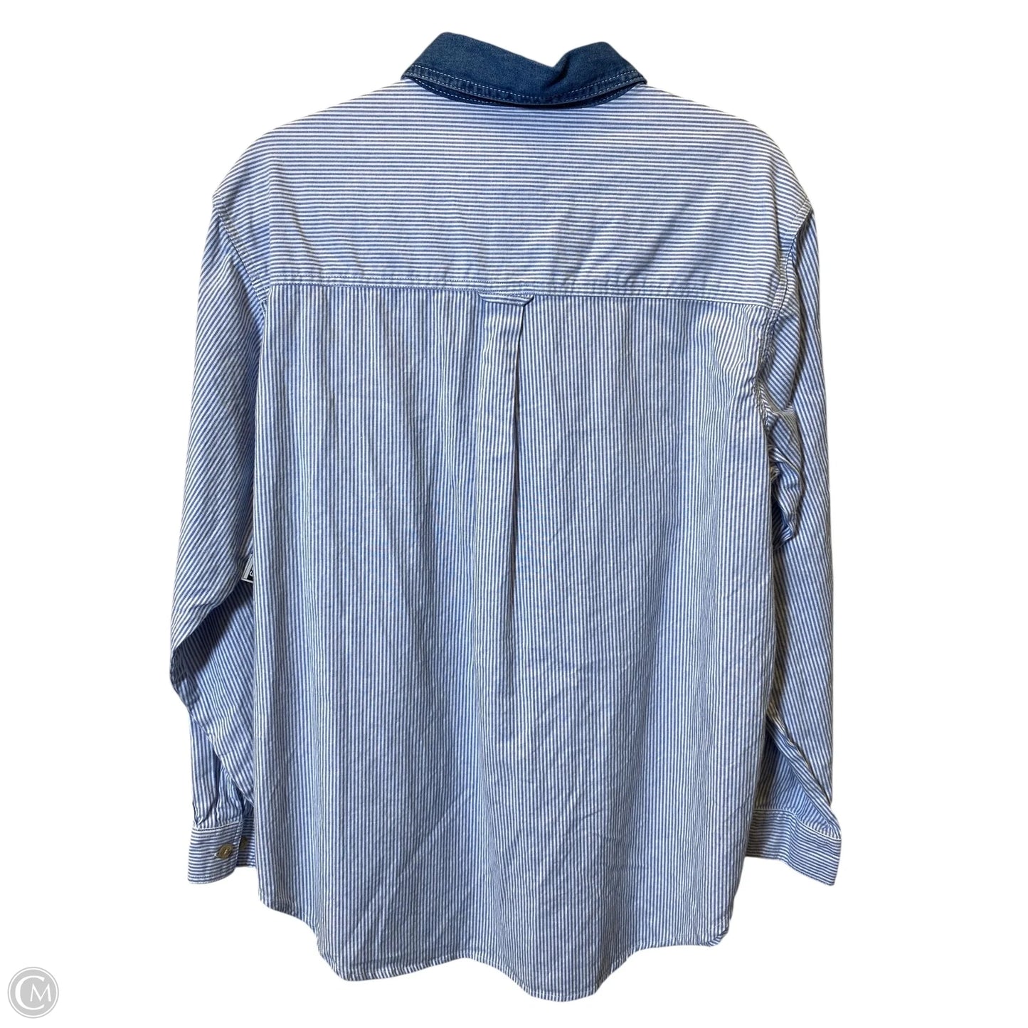 Blouse Long Sleeve By Cabin Creek In Multi-colored, Size: L