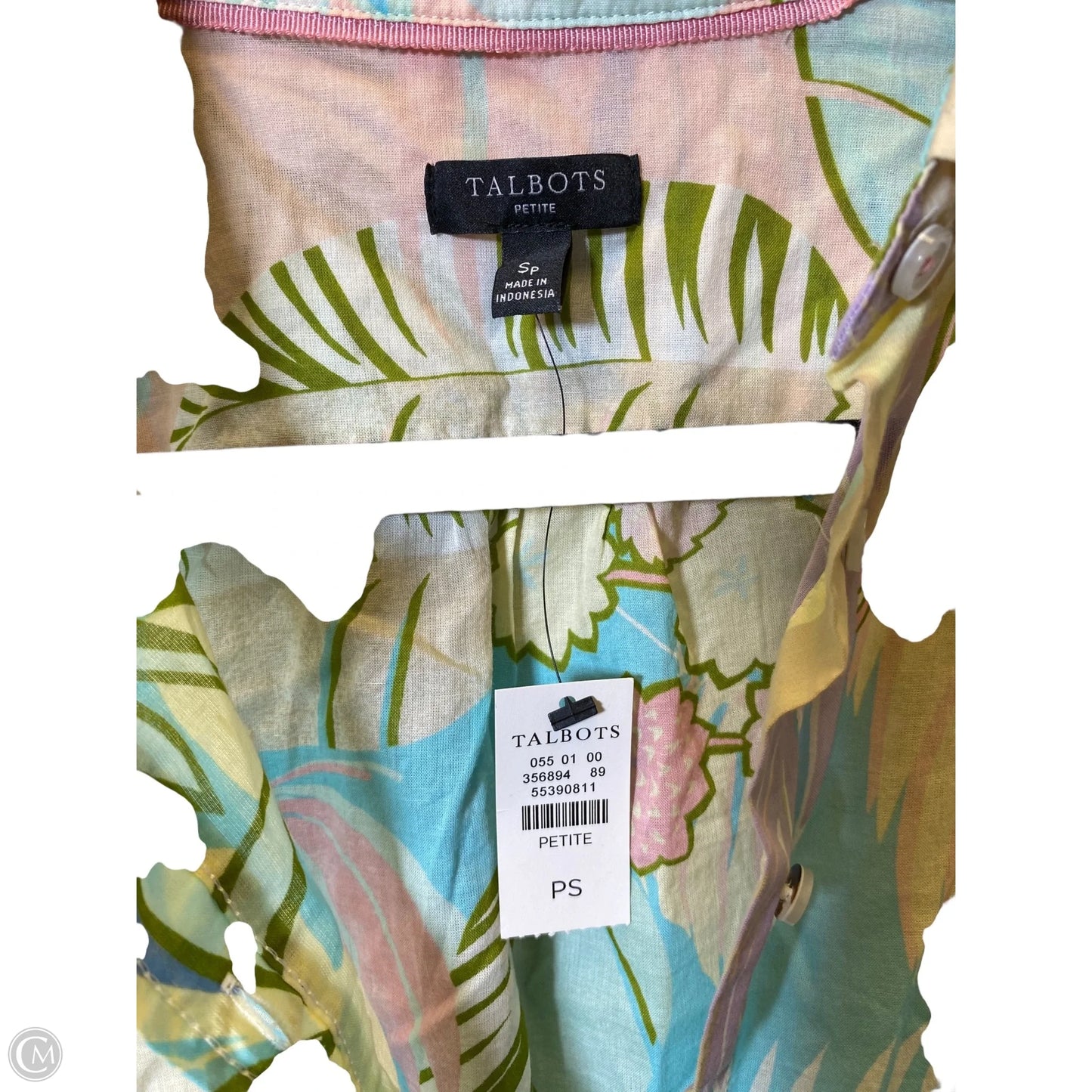 Blouse Long Sleeve By Talbots In Multi-colored, Size: S