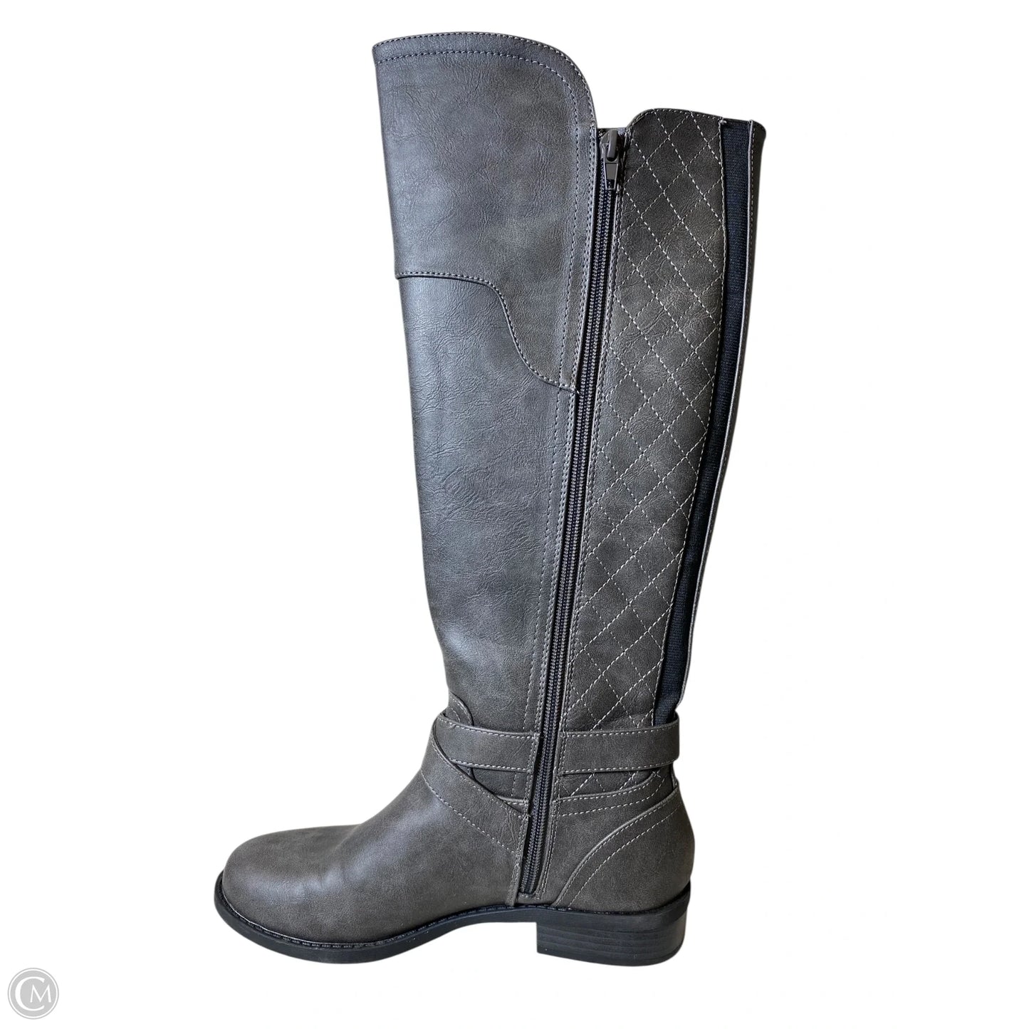Boots Knee Heels By Guess In Grey, Size: 7.5