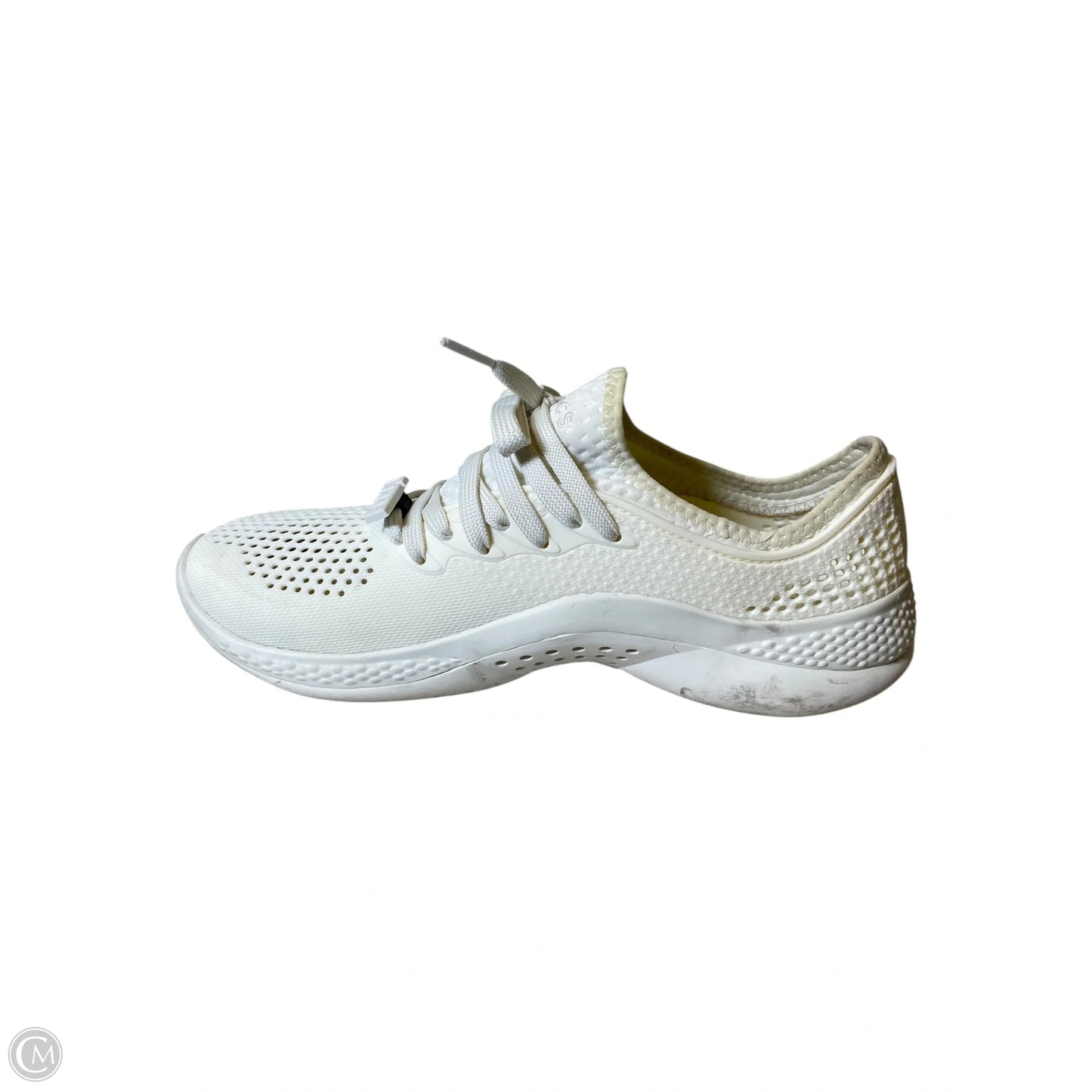 Shoes Athletic By Crocs In Cream, Size: 9