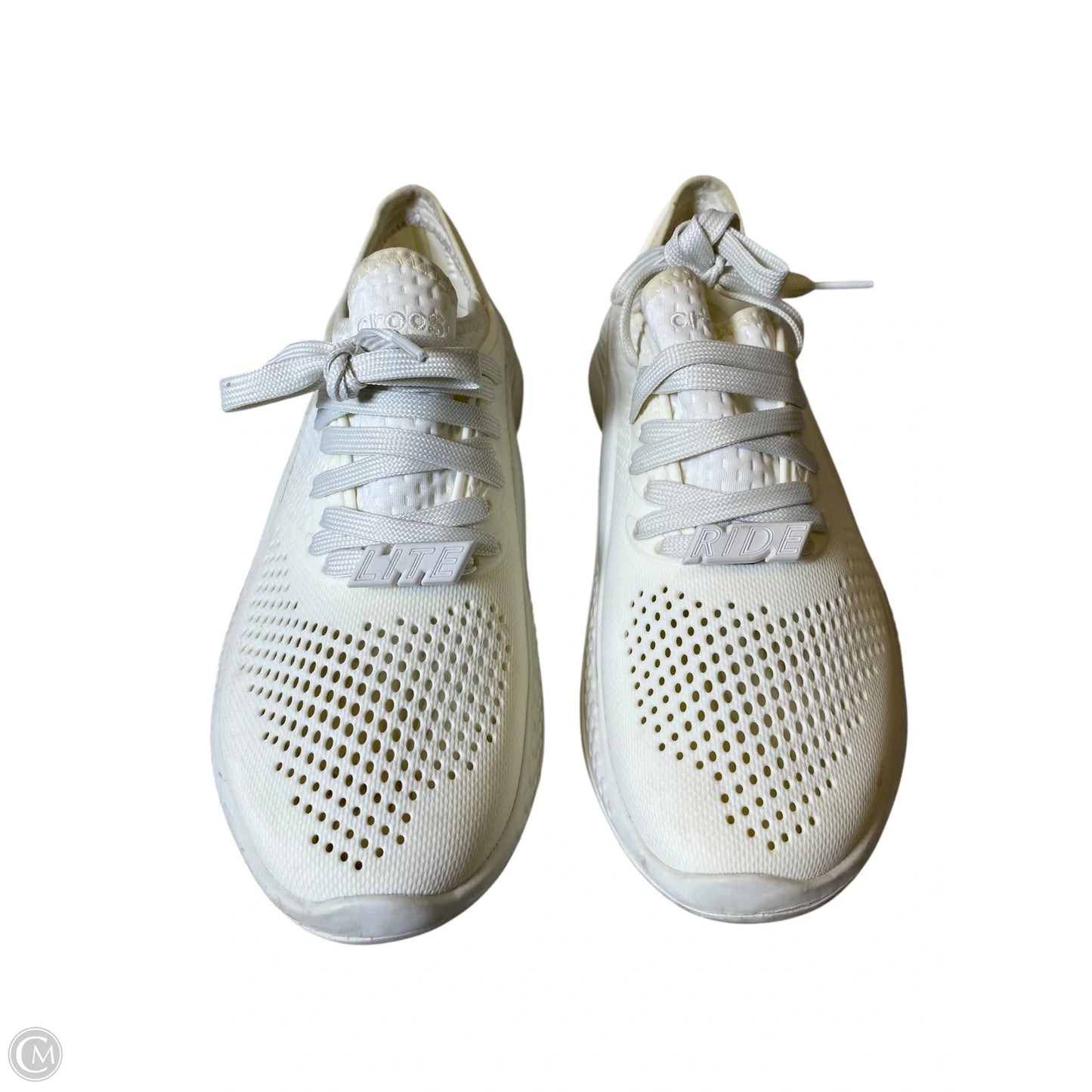 Shoes Athletic By Crocs In Cream, Size: 9